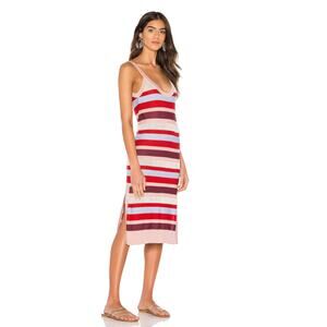 SUBOO Midsummer Knitted Stripe Midi Dress // Small